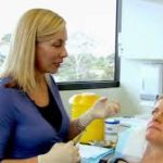 female dentist 