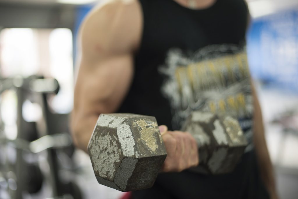 man working out
